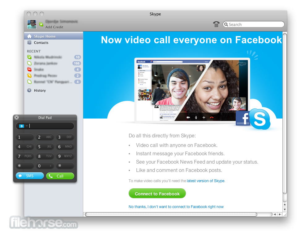 skype for business mac chat window